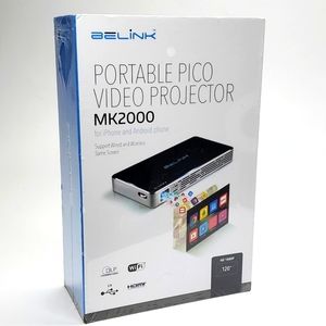 BELINK Portable Pico Video Projector MK2000 for iPhone and Android